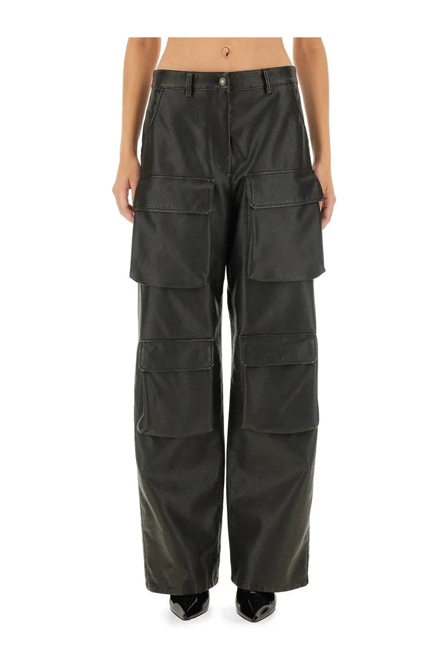 MSGM Women's Cargo Pants Black