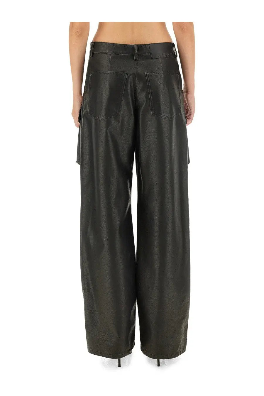 MSGM Women's Cargo Pants Black, view 3