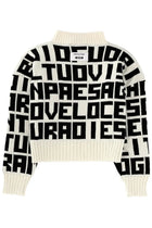 MSGM Women's Msgm Caterina Frongia Lettered Sweater Black, view 2