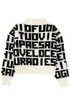 MSGM Women's Msgm Caterina Frongia Lettered Sweater Black