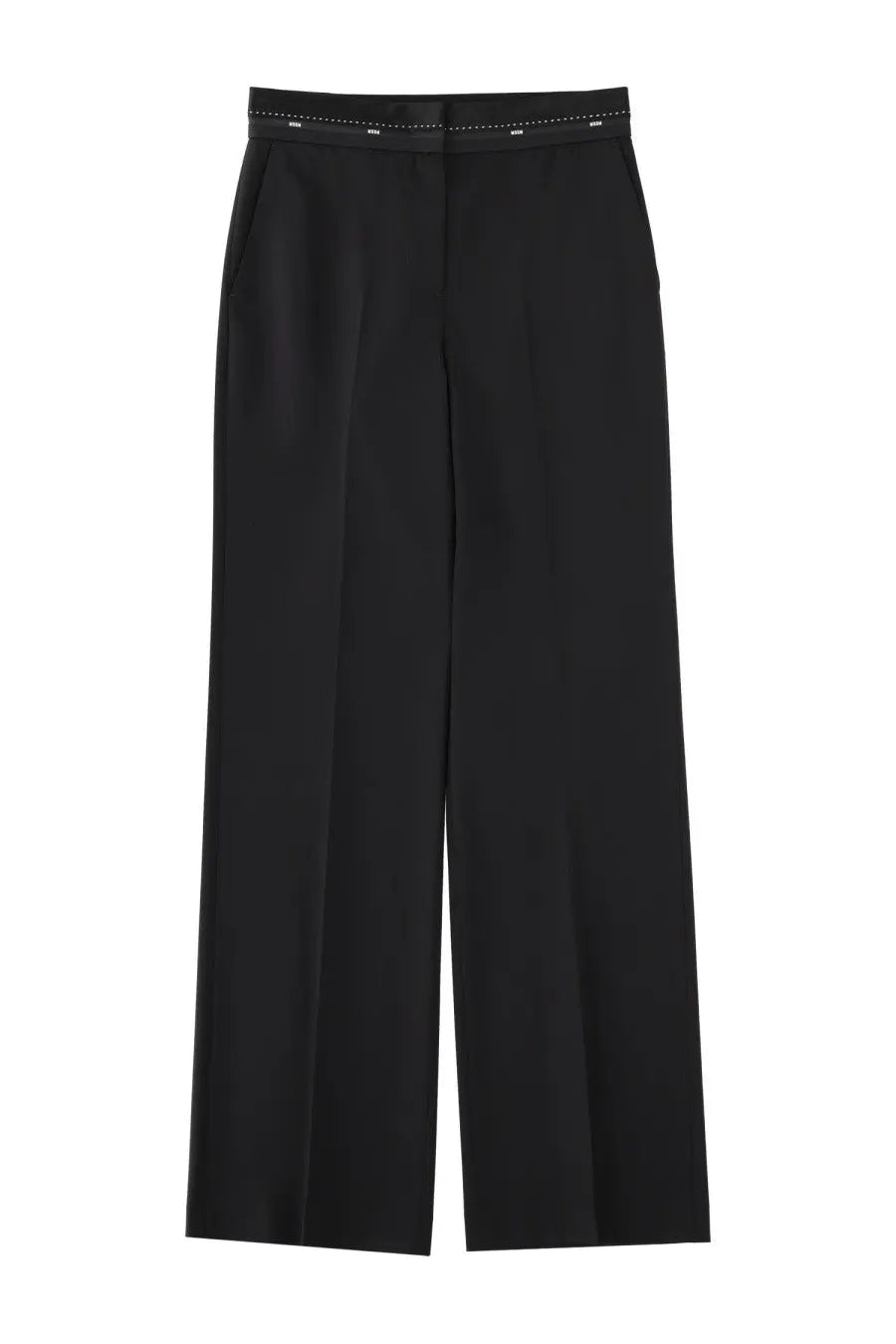 MSGM Women's Cool Wool Pants Black