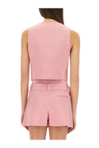 MSGM Women's Cropped Vest Blue, view 3