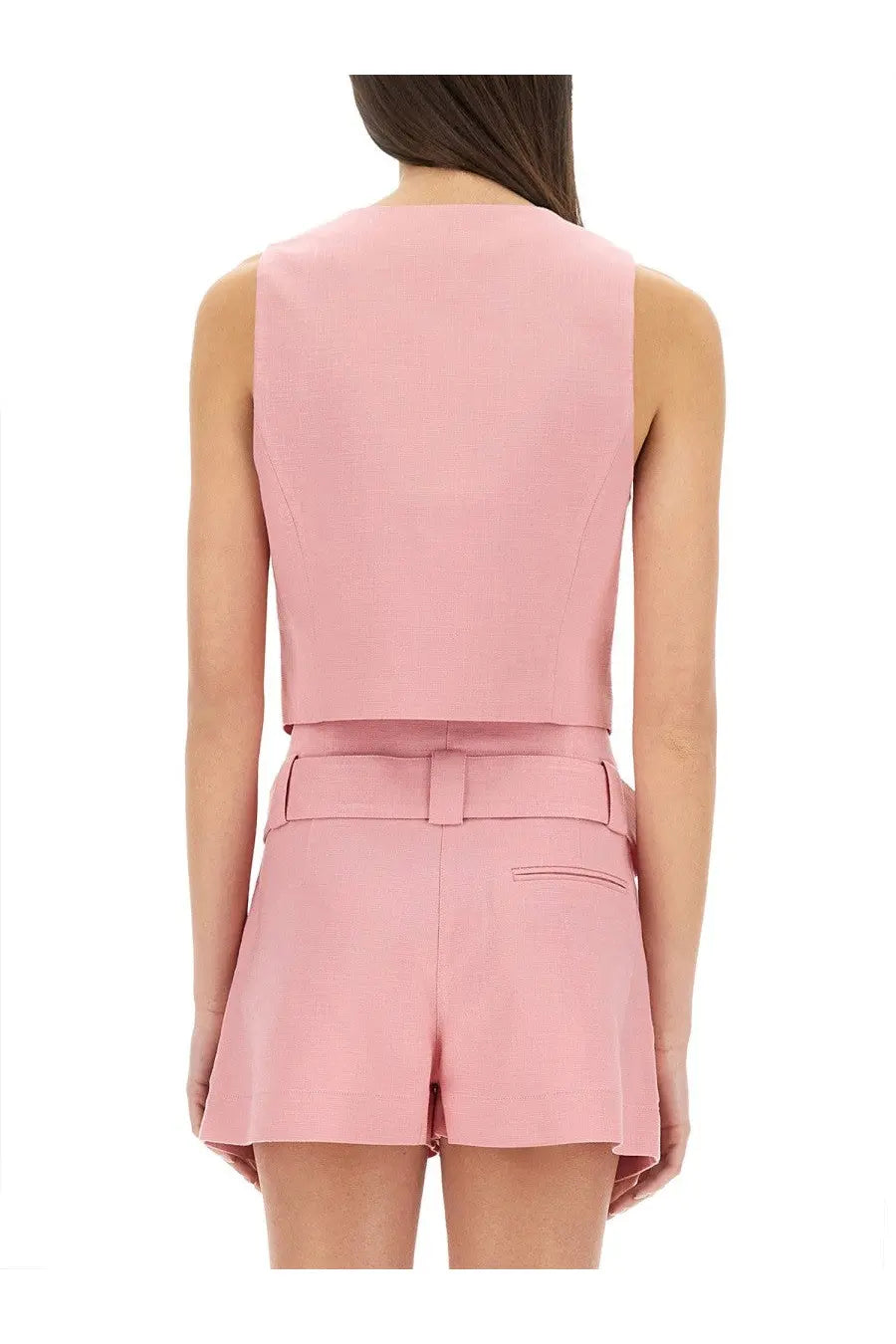 MSGM Women's Cropped Vest Blue, view 3