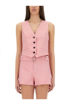 MSGM Women's Cropped Vest Blue