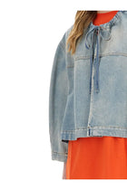 MSGM Women's Denim Jacket Blue, view 4