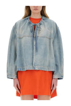 MSGM Women's Denim Jacket Blue