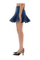 MSGM Women's Denim Skirt Blue, view 4