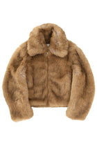 MSGM Women's Eco Fur Jacket Beige