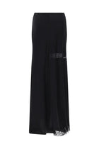 MSGM Women's Skirt with Details in Lace Black, view 2