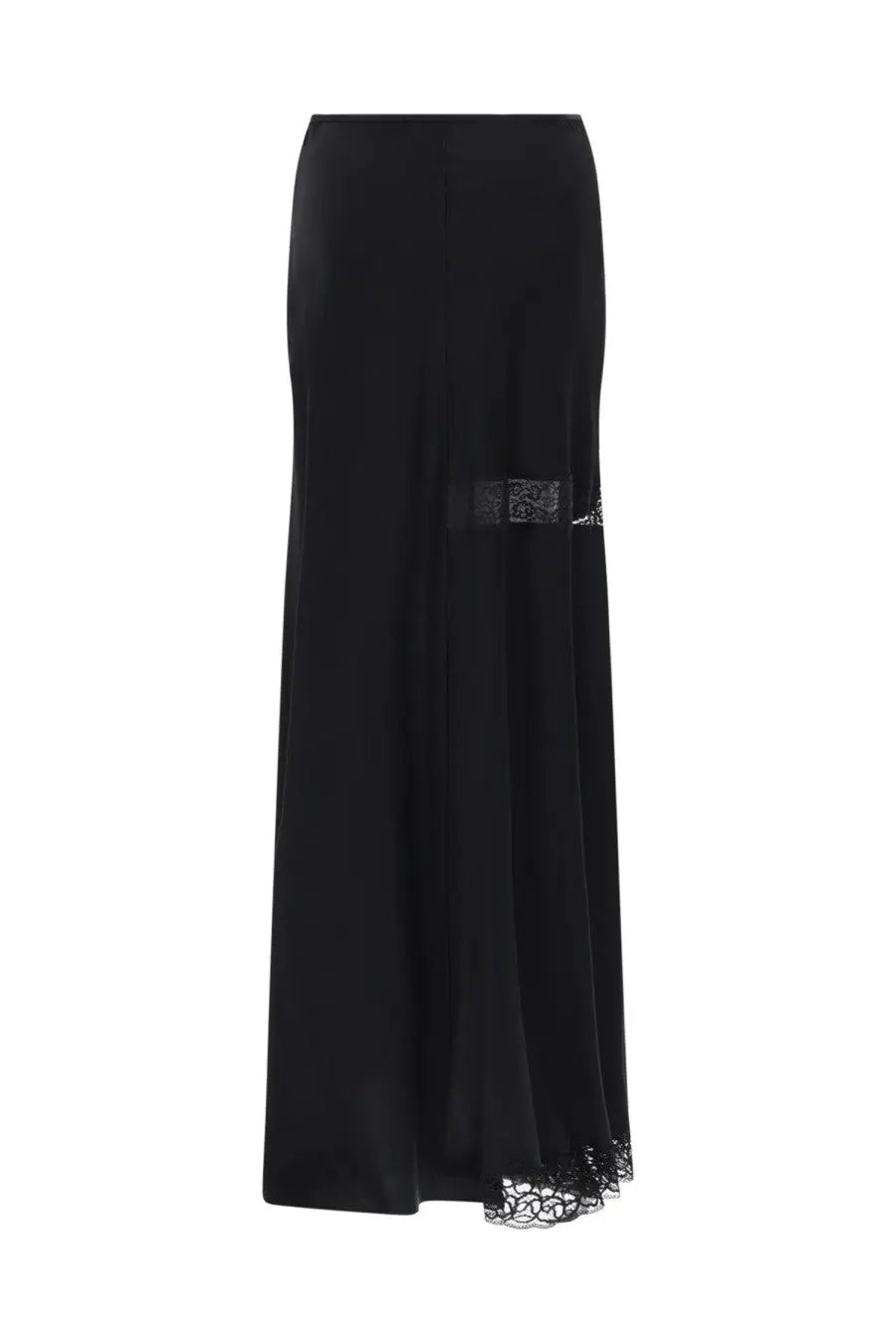MSGM Women's Skirt with Details in Lace Black, view 2