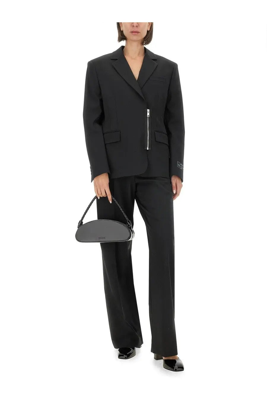 MSGM Women's Leather Handbag Black, view 2