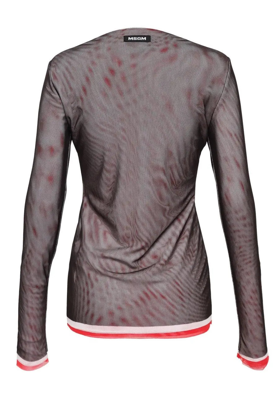 MSGM Women's Long Sleeved Top Black, view 2