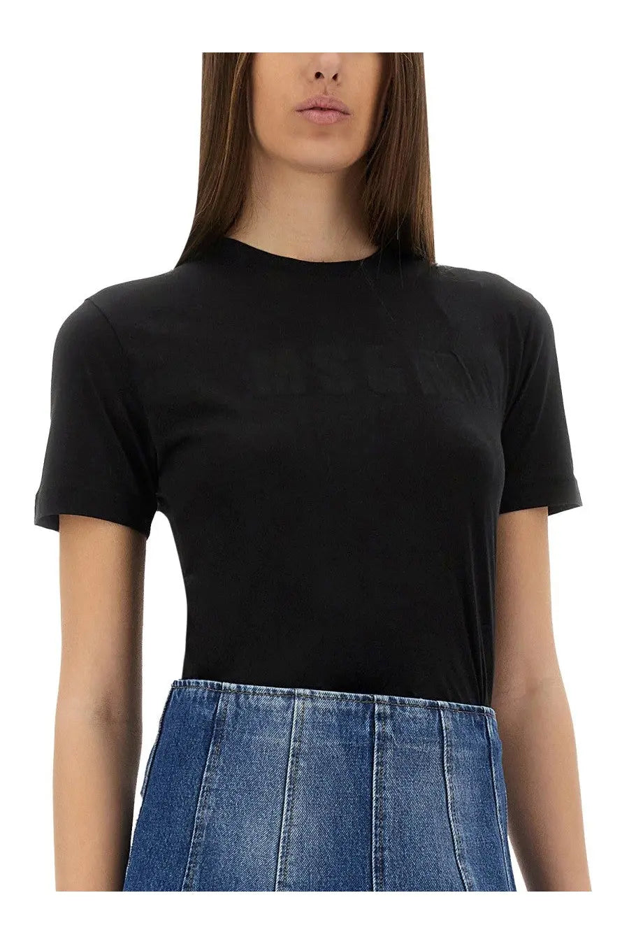 MSGM Women's Slim Fit Shirt Black, view 4