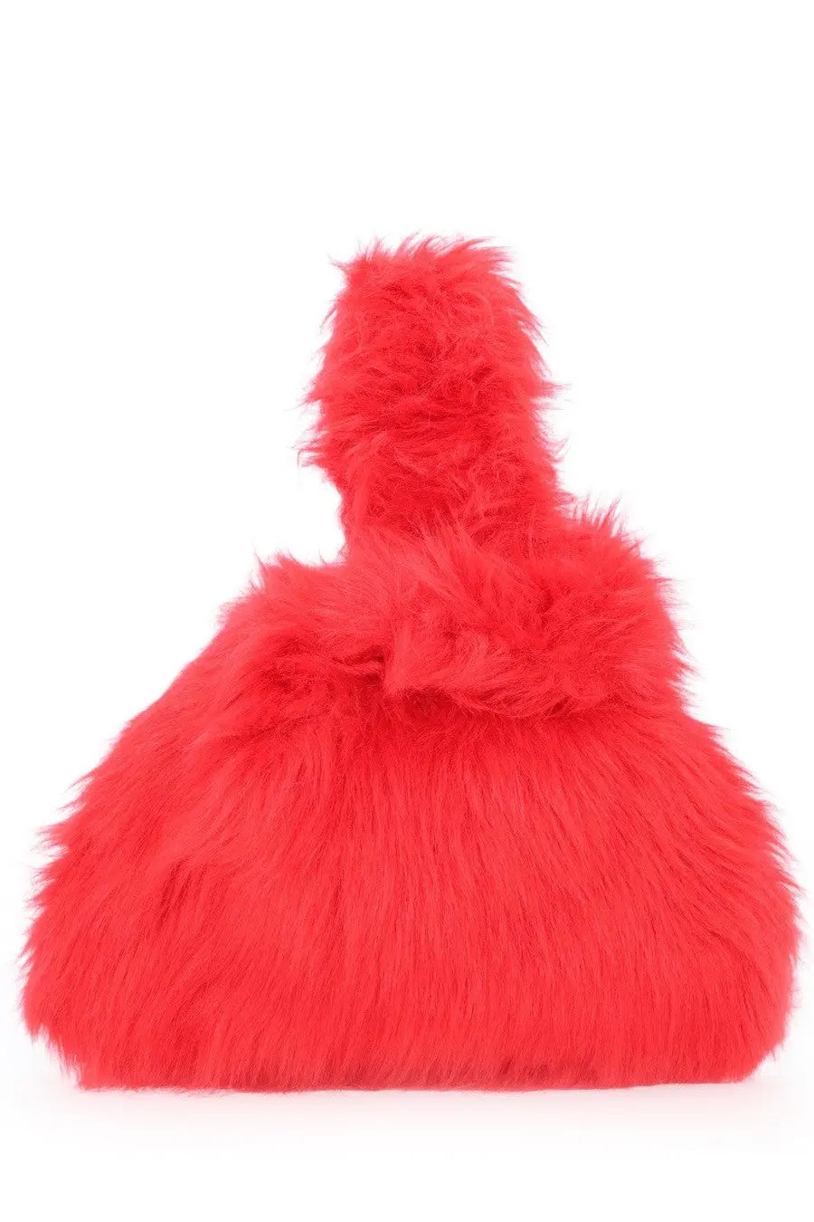 MSGM Women's Small Fluffy Bag Red