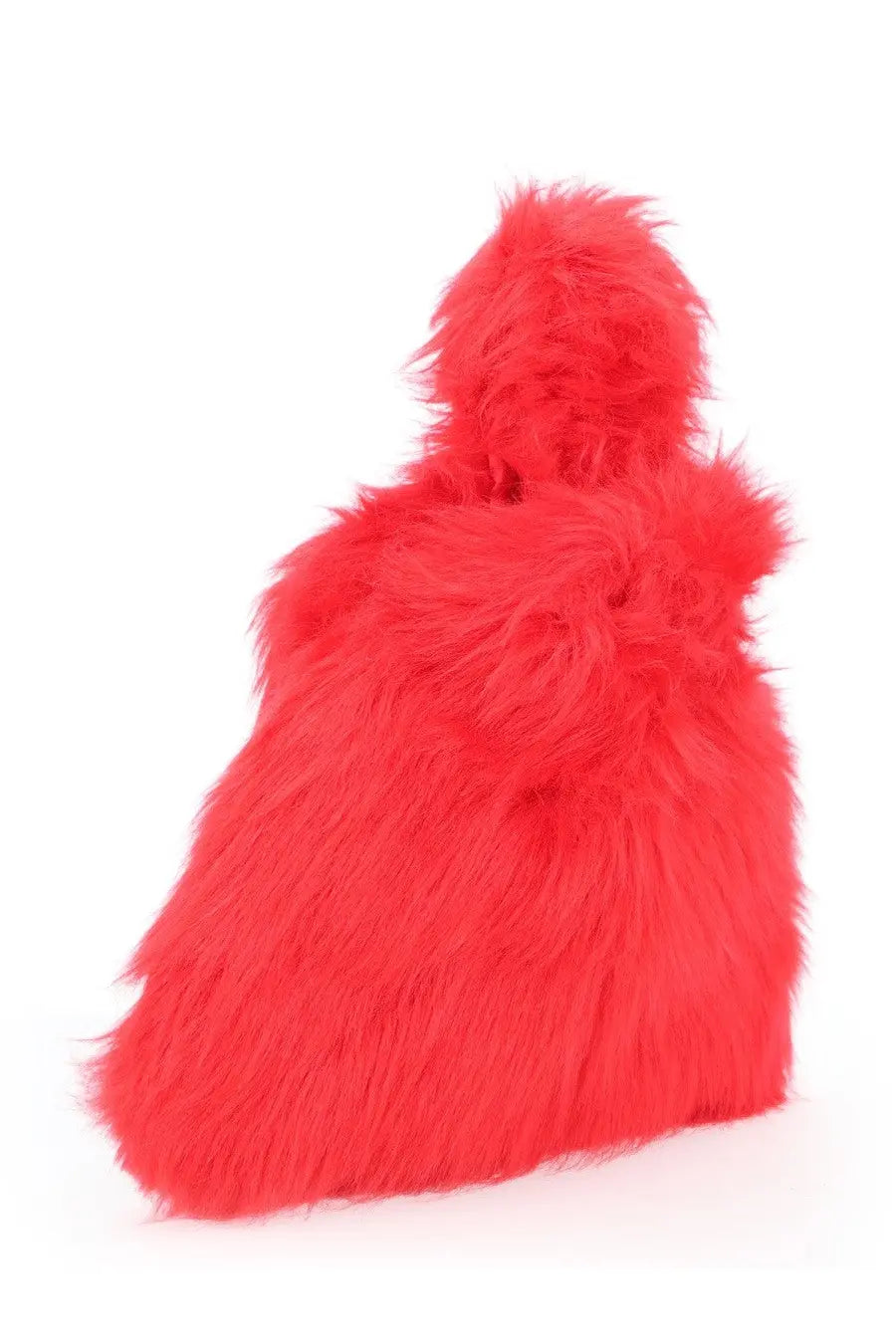 MSGM Women's Small Fluffy Bag Red, view 3