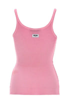 MSGM Women's Tank Top in Viscosa Blue, view 2