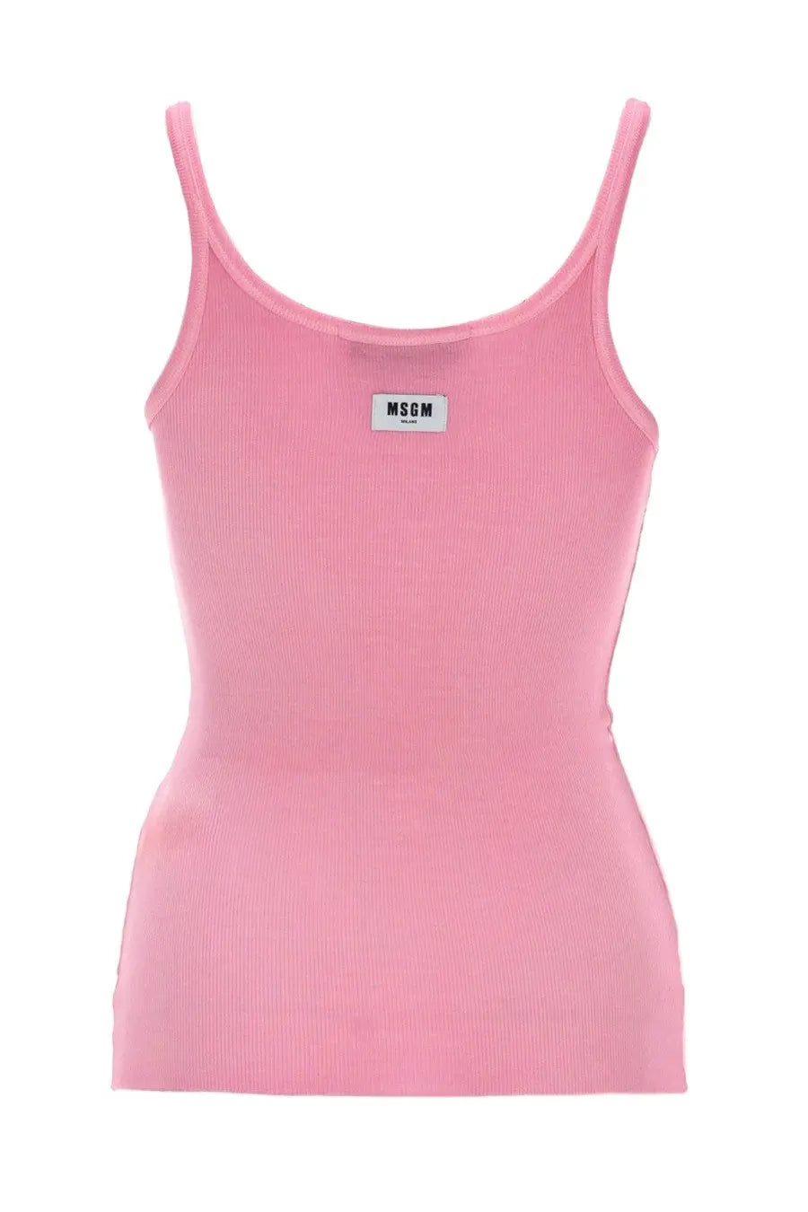 MSGM Women's Tank Top in Viscosa Blue, view 2