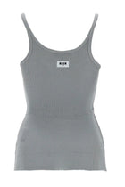MSGM Women's Tank Top in Viscosa Grey, view 2