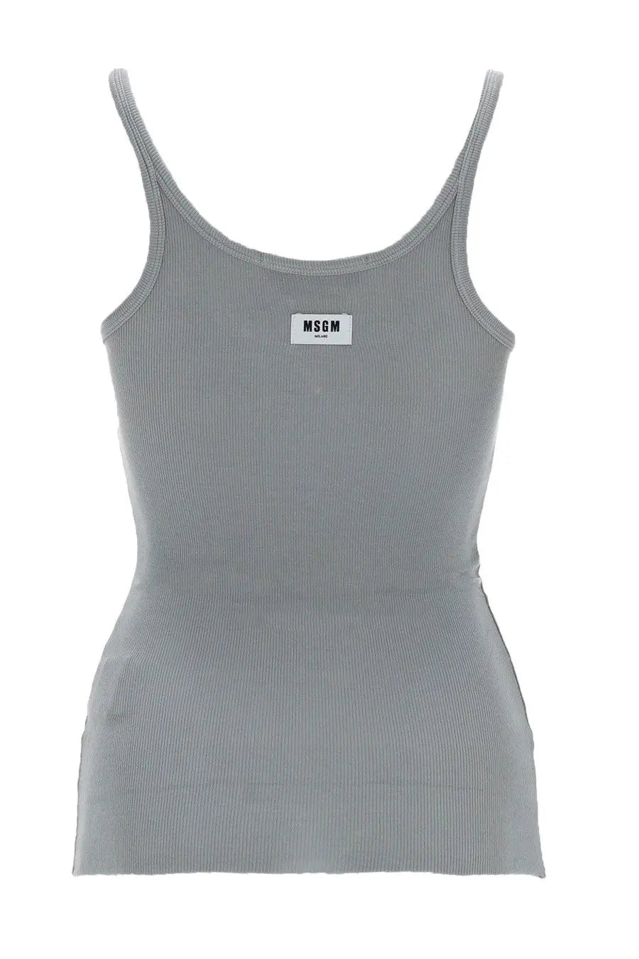 MSGM Women's Tank Top in Viscosa Grey, view 2