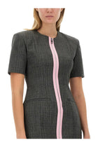 MSGM Women's Wool Dress Grey, view 4
