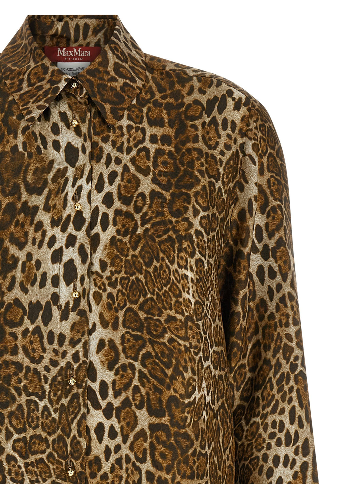 Max Mara Studio Mstaffari Shirt Brown, view 3