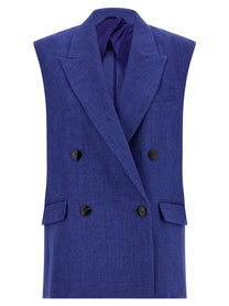 Max Mara Studio Mstaia Vest Blue
