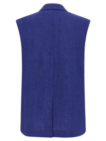Max Mara Studio Mstaia Vest Blue