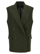 Max Mara Studio Mstaia Vest Green