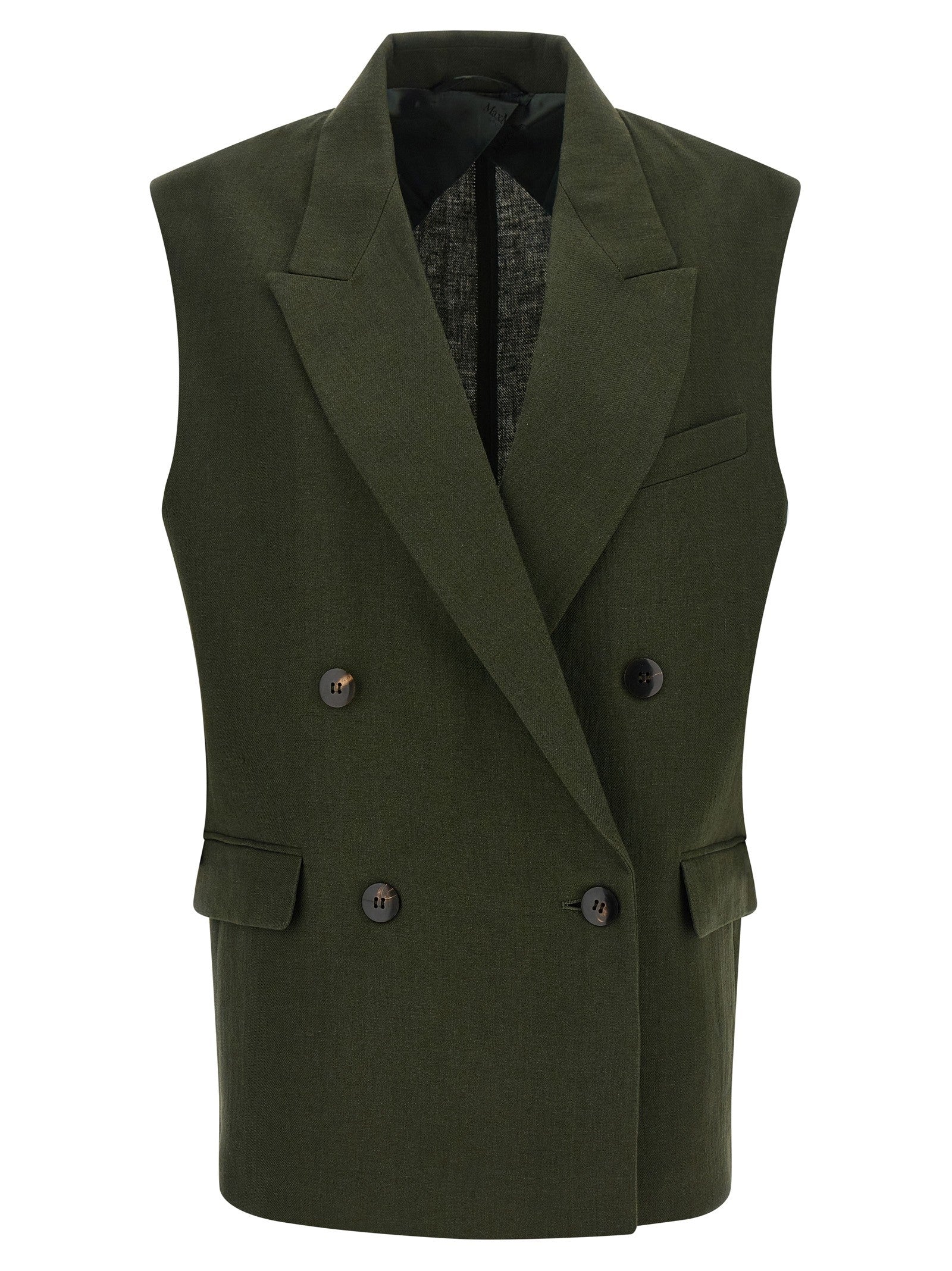 Max Mara Studio Mstaia Vest Green