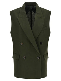 Max Mara Studio Mstaia Vest Green