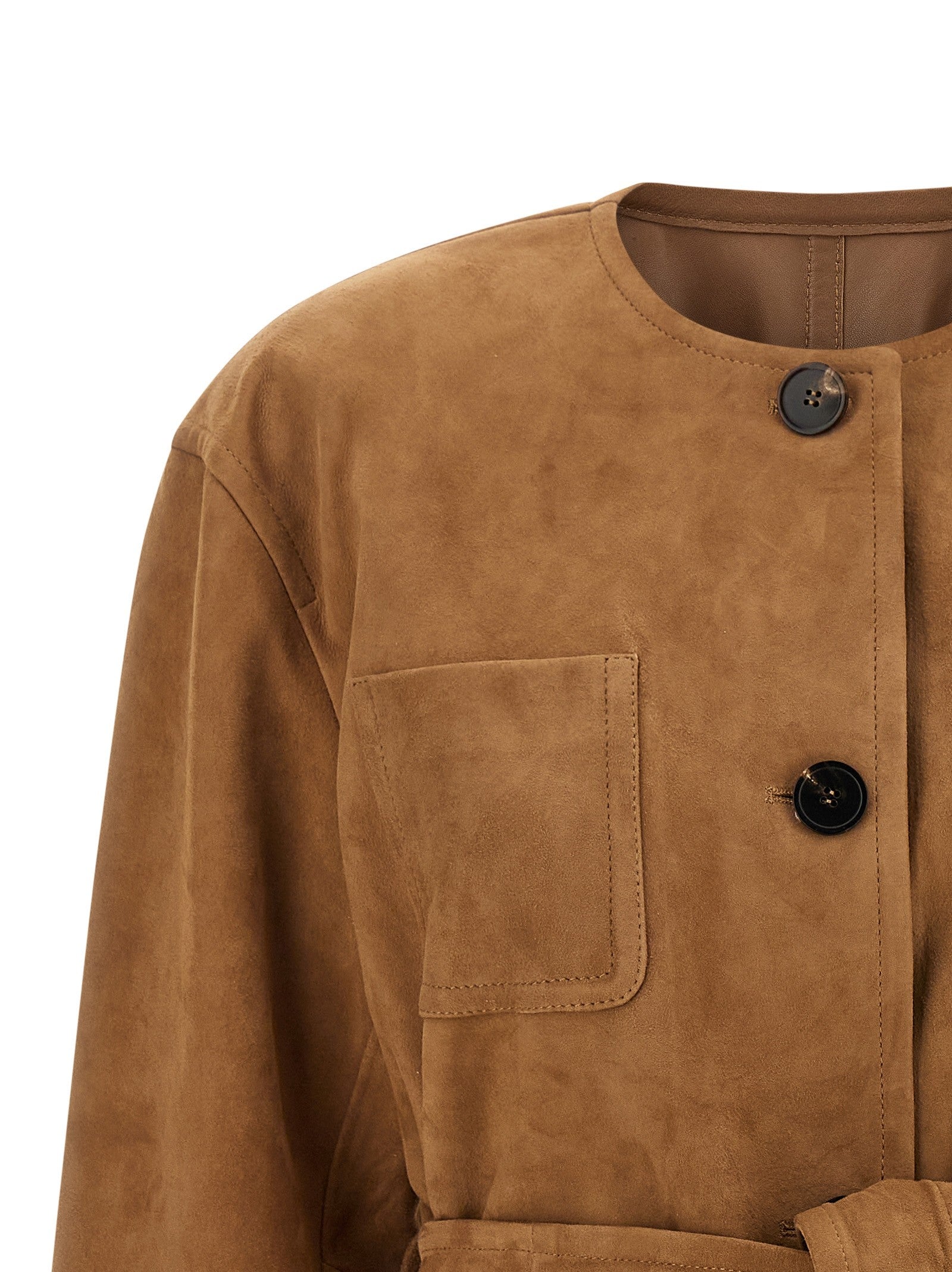 Max Mara Studio Mstboemia Jacket Brown