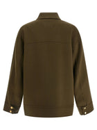 Max Mara Studio Mstdisco Padded Coat Green, view 3