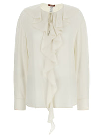 Max Mara Studio Mstepica Blouse White