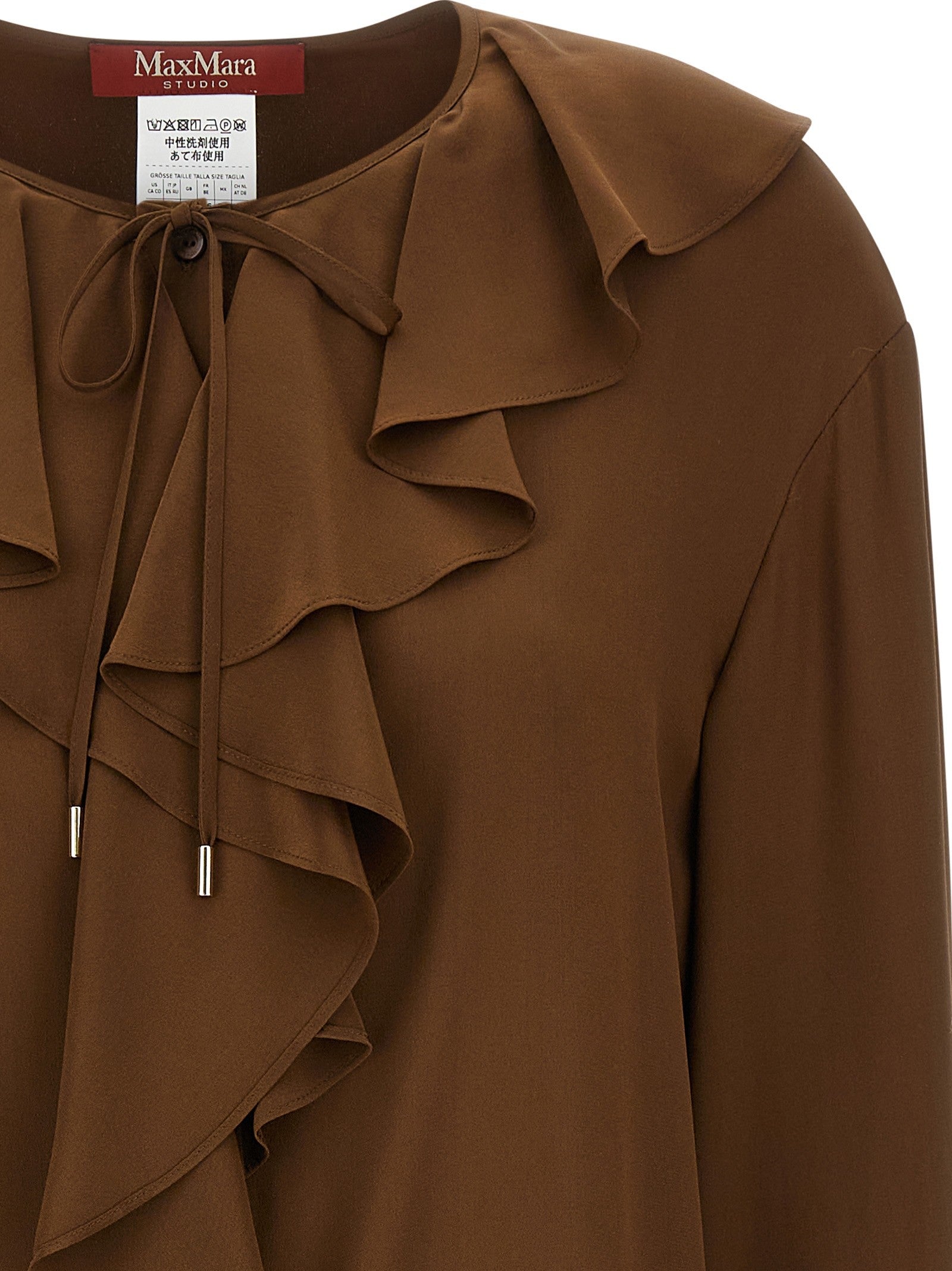 Max Mara Studio Mstepica Shirt Brown