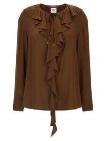 Max Mara Studio Mstepica Shirt Brown