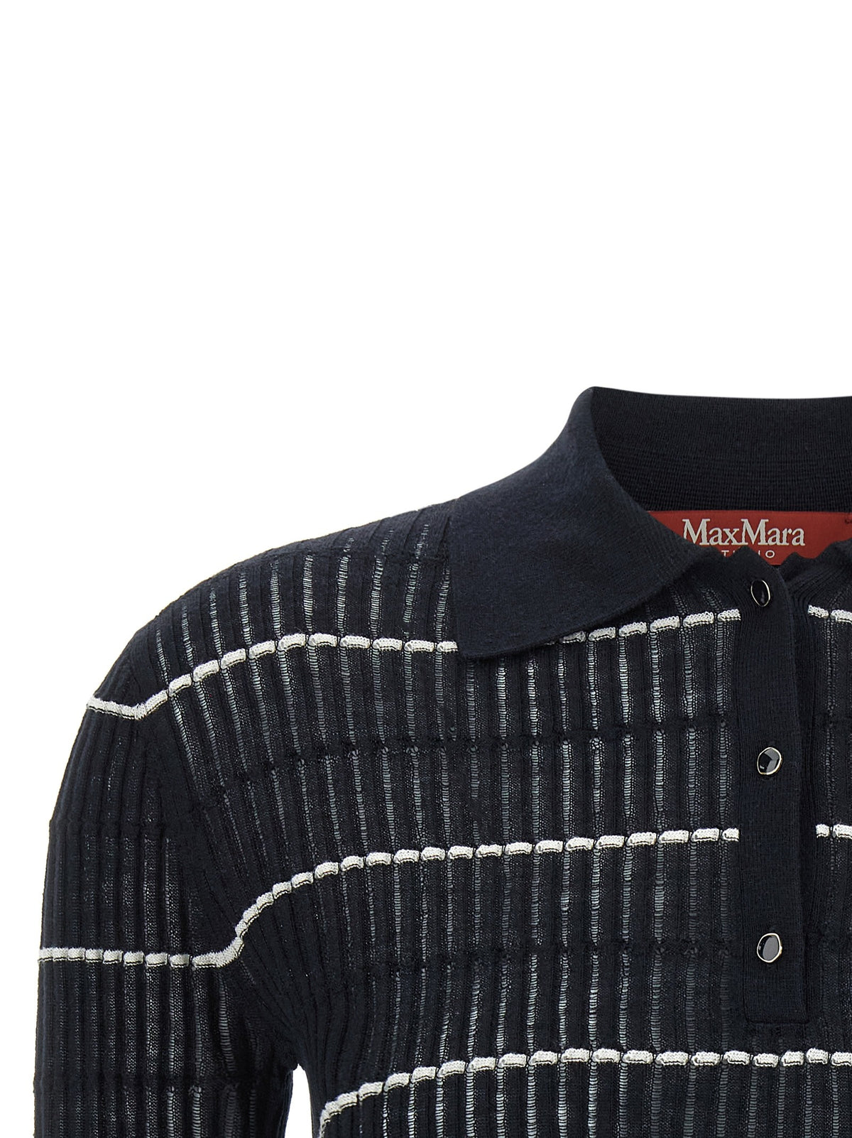 Max Mara Studio Mstgallo Polo Shirt Blue, view 3