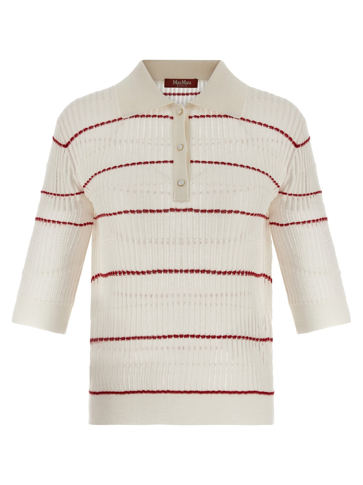 Max Mara Studio Mstgallo Polo Shirt White