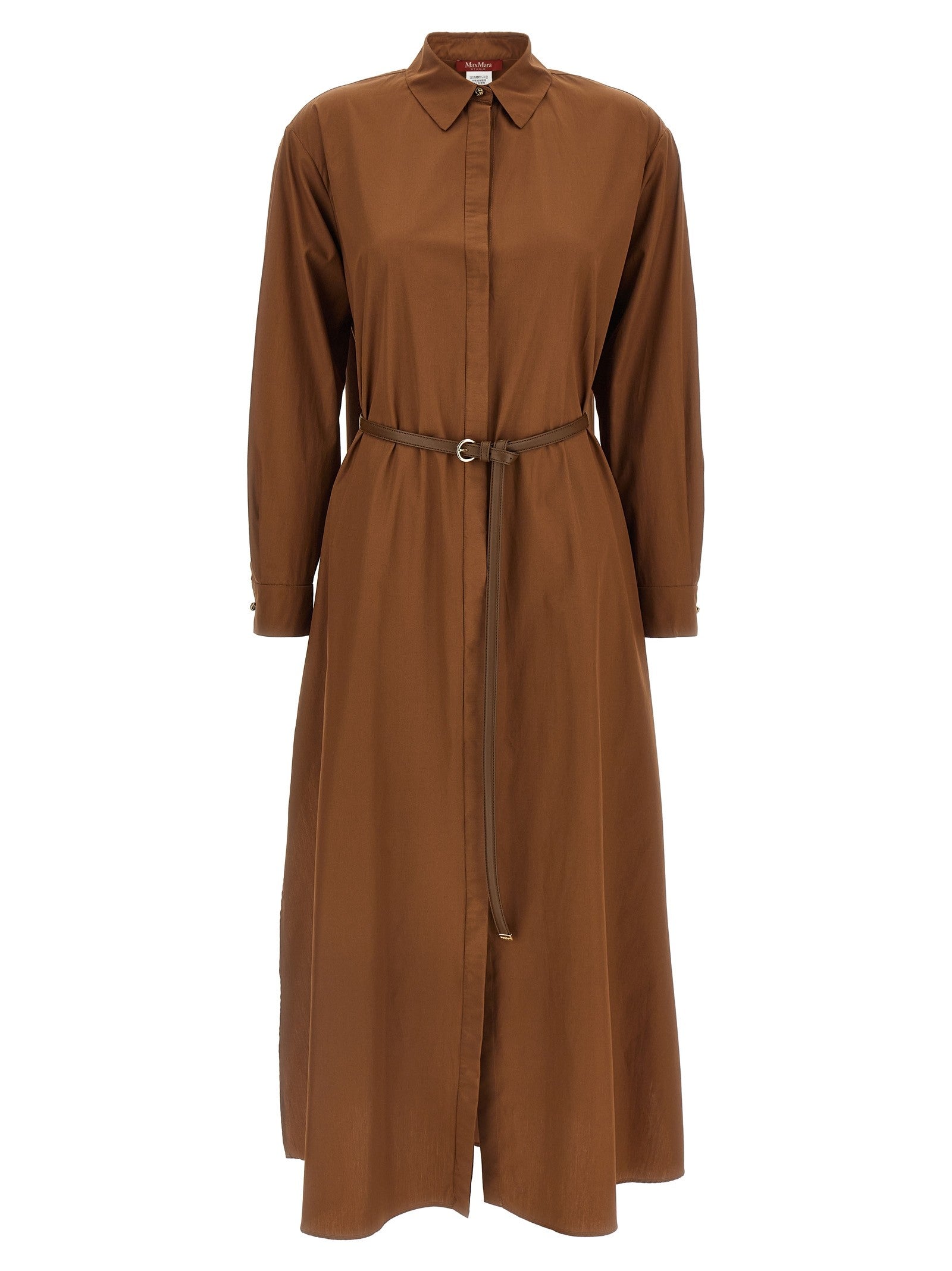 Max Mara Studio Mstlecito Dress Brown