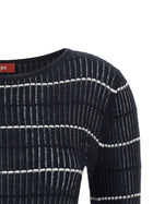 Max Mara Studio Mstpedone Sweater Blue, view 3
