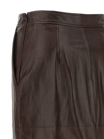 Max Mara Studio Msttimore Skirt Brown