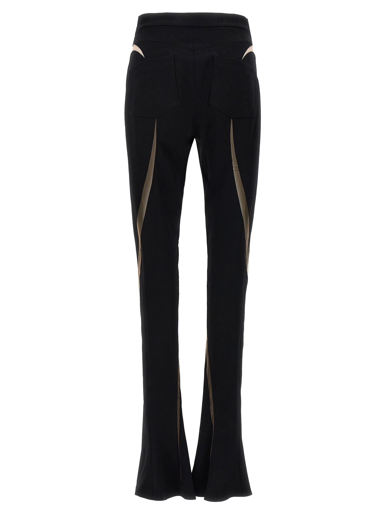 MUGLER - MUGLER - Mesh insert leggings - Women’s Pants
