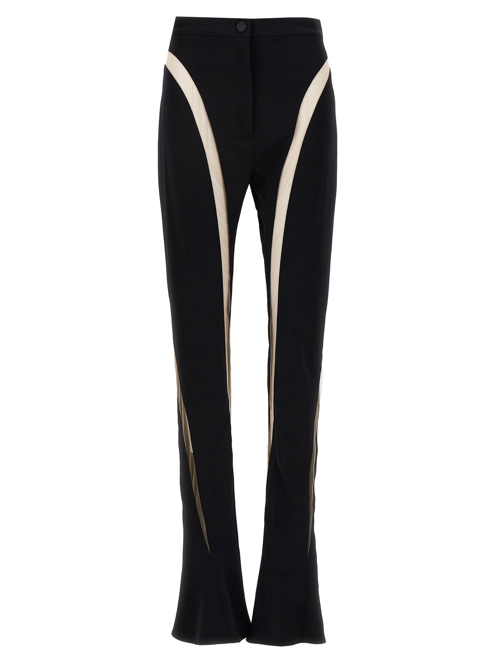 MUGLER - MUGLER - Mesh insert leggings - Women’s Pants