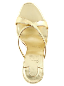 Christian Louboutin Mulazee Cross Mules Gold