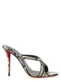 Christian Louboutin Mulazee Cross Sandals Grey