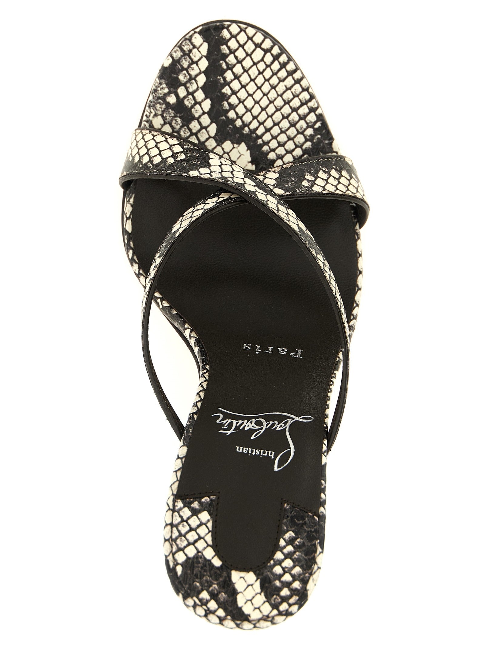 Christian Louboutin Mulazee Cross Sandals Grey