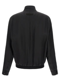 Zegna Mulberry Silk Sweatshirt Black