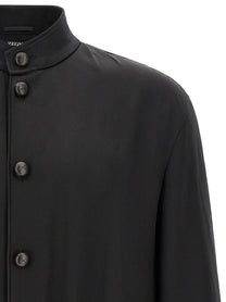 Zegna Mulberry Silk Sweatshirt Black