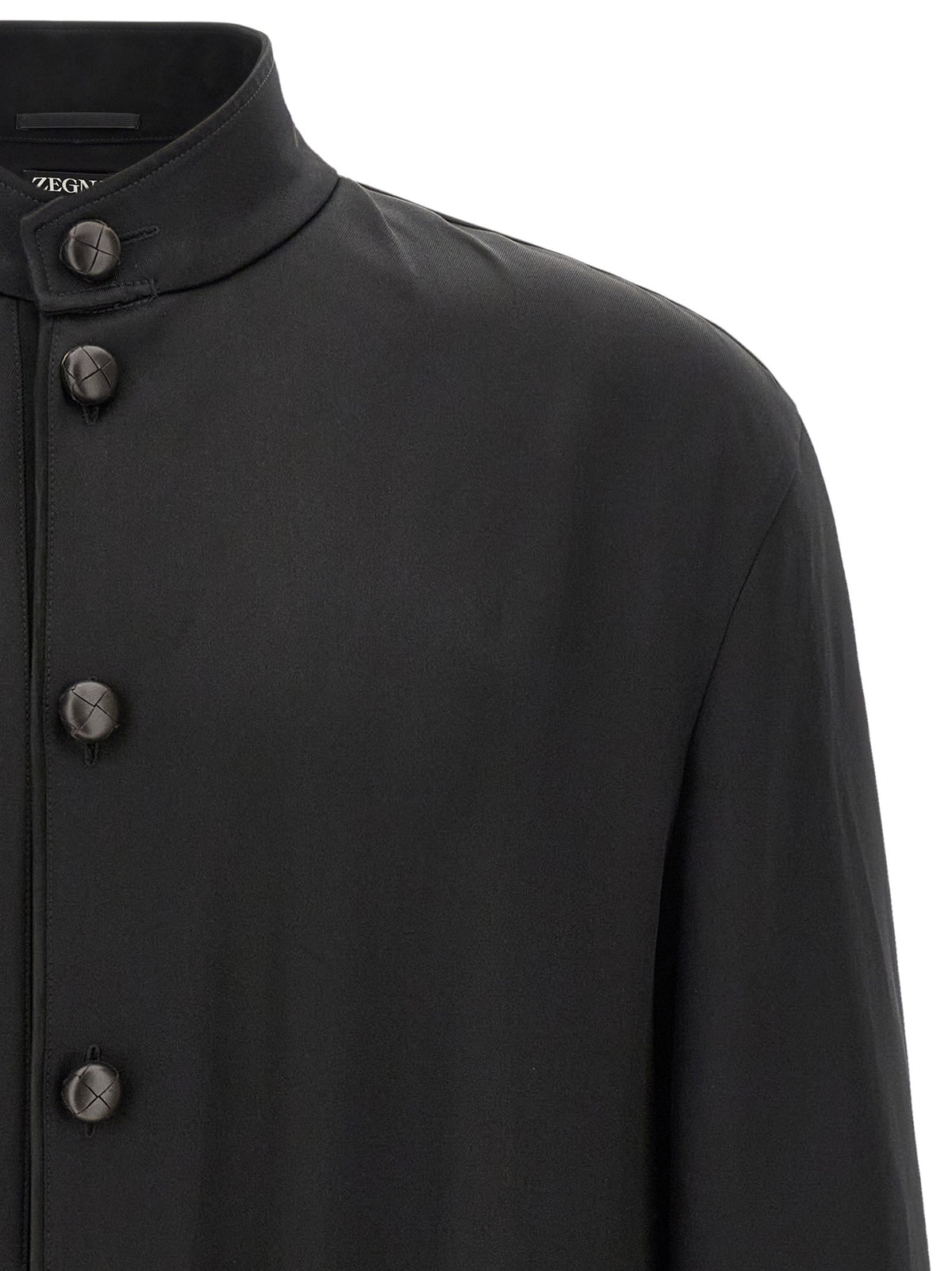 Zegna Mulberry Silk Sweatshirt Black