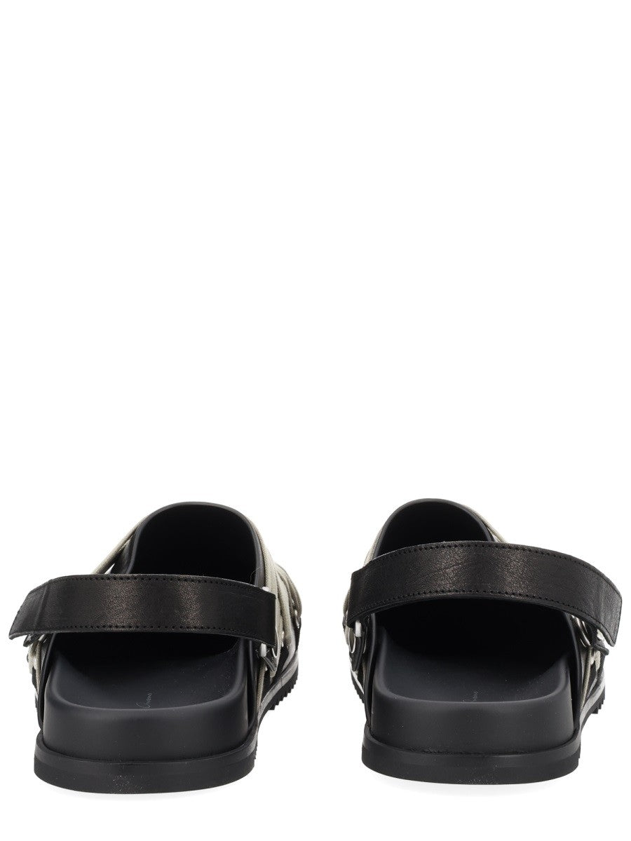 Rick Owens Men's Mule Megalace Black