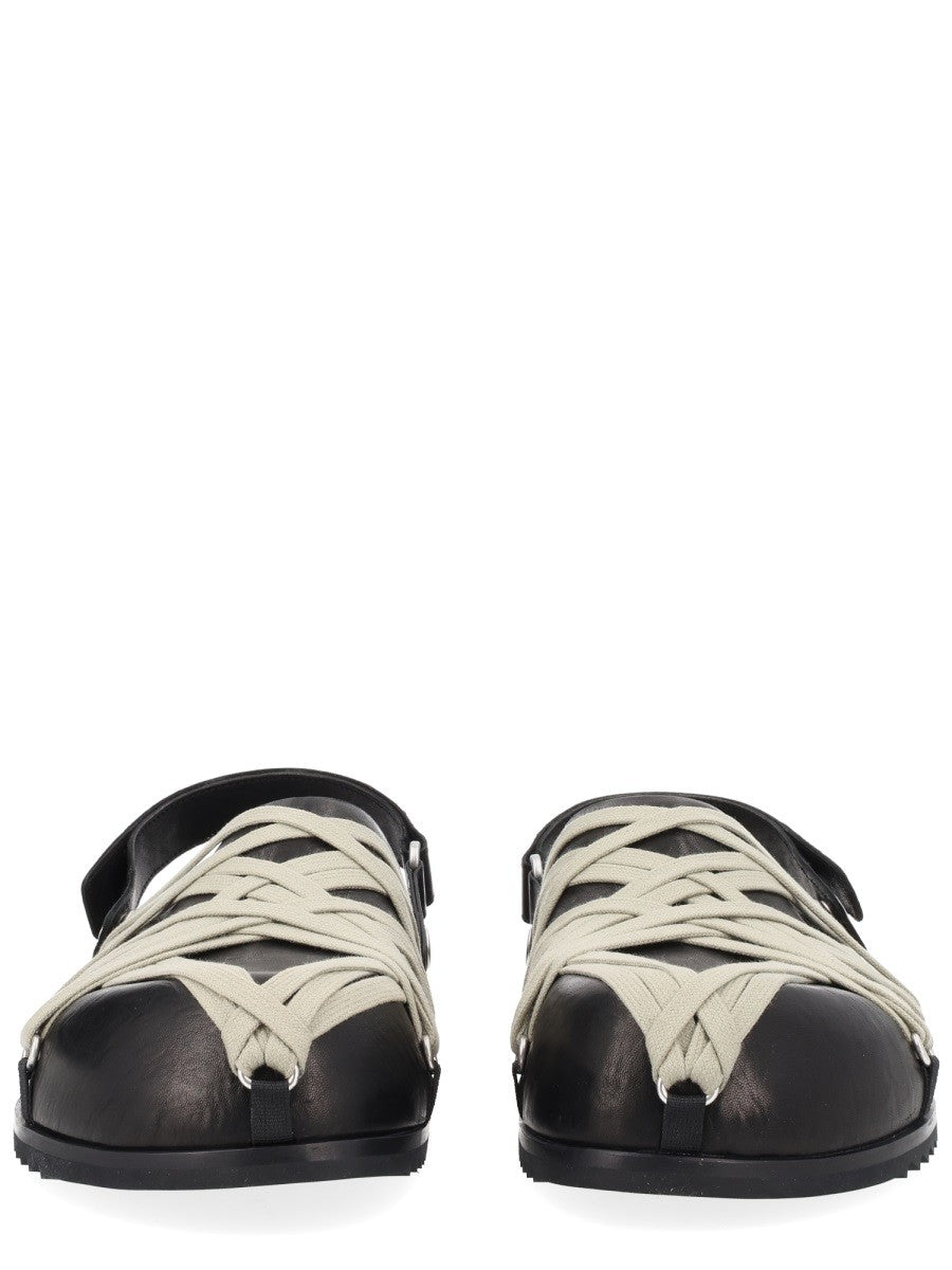 Rick Owens Men's Mule Megalace Black